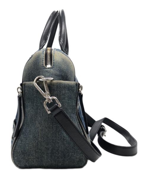 DIESEL（ディーゼル）DIESEL (ディーゼル) デニムジップデザイン2WAYバッグ インディゴの古着・服飾アイテム