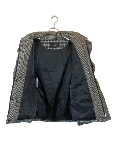BURBERRY BLACK LABEL（バーバリーブラックレーベル）BURBERRY BLACK LABEL (バーバリーブラックレーベル) 鳥格子 ウール ダウンジャケット グレー サイズ:Lの古着・服飾アイテム
