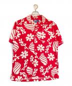 ）の古着「レーヨン アロハシャツ」｜ピンク