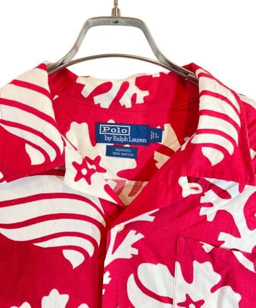 POLO RALPH LAUREN（ポロ・ラルフローレン）POLO RALPH LAUREN (ポロ・ラルフローレン) レーヨン アロハシャツ ピンク サイズ:Lの古着・服飾アイテム