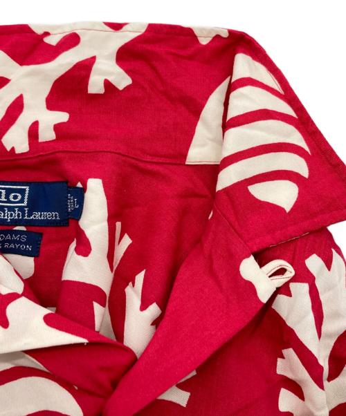 POLO RALPH LAUREN（ポロ・ラルフローレン）POLO RALPH LAUREN (ポロ・ラルフローレン) レーヨン アロハシャツ ピンク サイズ:Lの古着・服飾アイテム