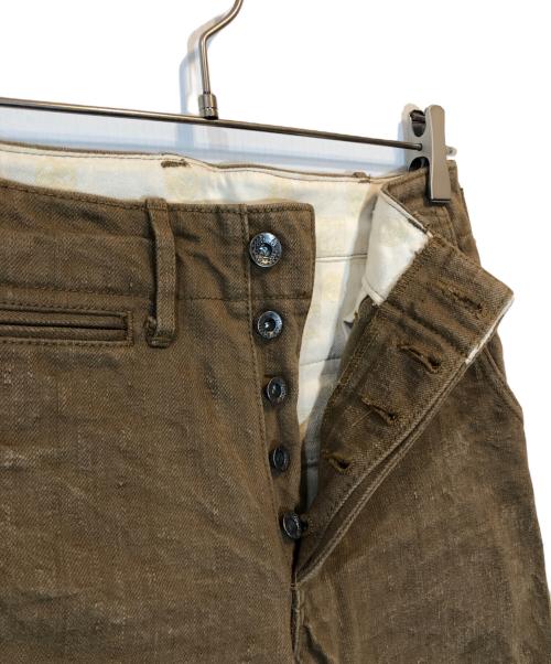 SAMURAI（サムライ）samurai (サムライ) ヘビィーチノトラウザーズ ブラウン サイズ:28の古着・服飾アイテム