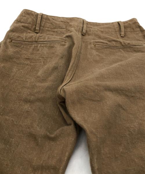 SAMURAI（サムライ）samurai (サムライ) ヘビィーチノトラウザーズ ブラウン サイズ:28の古着・服飾アイテム