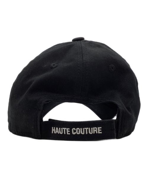 VETEMENTS（ヴェトモン）VETEMENTS (ヴェトモン) メゾンクチュール刺繍キャップ ブラックの古着・服飾アイテム