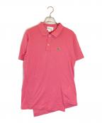 LACOSTE×COMME des GARCONS SHIRTラコステ×コムデギャルソンシャツ）の古着「捻じれポロシャツ」｜ピンク