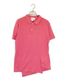 LACOSTE×COMME des GARCONS SHIRT（ラコステ×コムデギャルソンシャツ）の古着「捻じれポロシャツ」｜ピンク