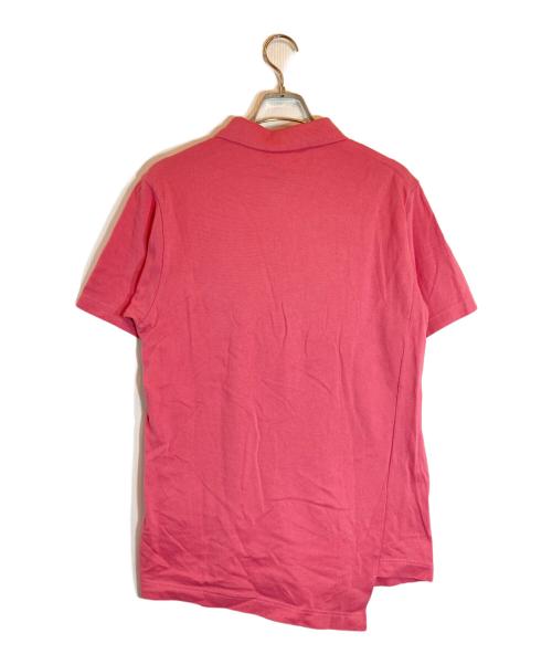 LACOSTE（ラコステ）LACOSTE (ラコステ) COMME des GARCONS SHIRT (コムデギャルソンシャツ) 捻じれポロシャツ ピンク サイズ:Lの古着・服飾アイテム