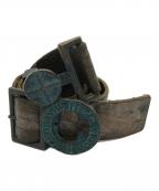 STONE ISLANDストーンアイランド）の古着「ロゴベルト」｜オリーブ