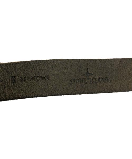 STONE ISLAND（ストーンアイランド）STONE ISLAND (ストーンアイランド) ロゴベルト オリーブの古着・服飾アイテム