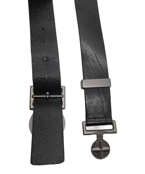 STONE ISLAND（ストーンアイランド）STONE ISLAND (ストーンアイランド) ロゴプレート ベルト ブラックの古着・服飾アイテム