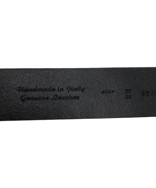 STONE ISLAND（ストーンアイランド）STONE ISLAND (ストーンアイランド) ロゴプレート ベルト ブラックの古着・服飾アイテム