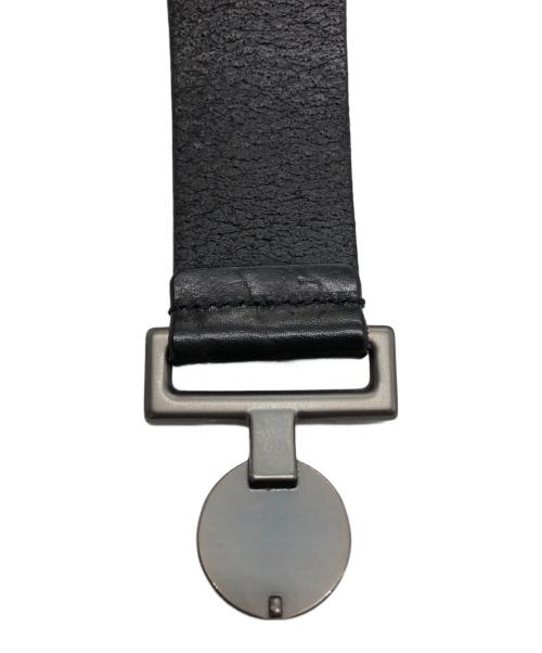 STONE ISLAND（ストーンアイランド）STONE ISLAND (ストーンアイランド) ロゴプレート ベルト ブラックの古着・服飾アイテム