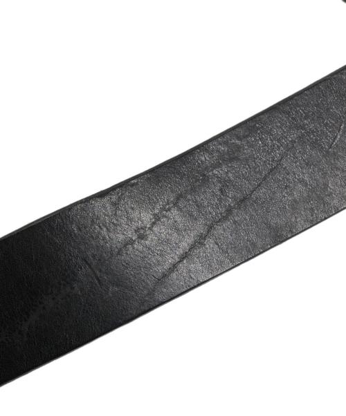 STONE ISLAND（ストーンアイランド）STONE ISLAND (ストーンアイランド) ロゴプレート ベルト ブラックの古着・服飾アイテム