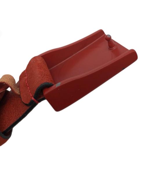 STONE ISLAND（ストーンアイランド）STONE ISLAND (ストーンアイランド) ロゴバックルベルト レッドの古着・服飾アイテム