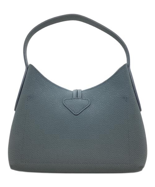 LONGCHAMP（ロンシャン）LONGCHAMP (ロンシャン) ロゾレザーハンドバッグ ネイビーの古着・服飾アイテム