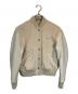 OFFWHITE（オフホワイト）の古着「Wool and leather bomber jacket」｜ベージュ