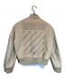 OFFWHITE (オフホワイト) Wool and leather bomber jacket ベージュ サイズ:SIZE L：28000円