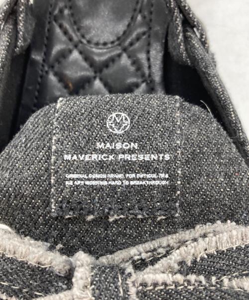 MAISON MAVERICK PRESENTS（メゾンマーベリック プレゼンツ）MAISON MAVERICK PRESENTS (メゾンマーベリック プレゼンツ) デニムミュールパンプス ブラック サイズ:SIZE Sの古着・服飾アイテム