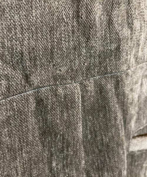 CYAN TOKYO（シアン トーキョー）CYAN TOKYO (シアン トーキョー) スラブモールコンビベストサロペ ブラウン サイズ:Sの古着・服飾アイテム