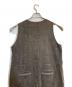 中古・古着 CYAN TOKYO (シアン トーキョー) スラブモールコンビベストサロペ ブラウン サイズ:S：10000円