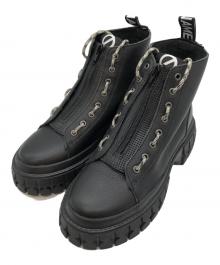 No Name（ノーネーム）の古着「レザージップブーツ」｜ブラック