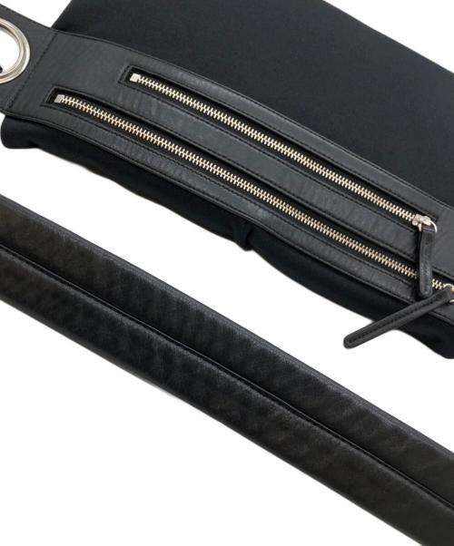 kawa-kawa（カワカワ）kawa-kawa (カワカワ) ボンディング wetショルダーボディバッグ ブラックの古着・服飾アイテム