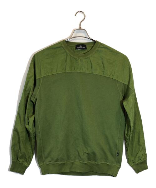 STONE ISLAND（ストーンアイランド）STONE ISLAND (ストーンアイランド) Fleece Crewneck グリーン サイズ:SIZE Lの古着・服飾アイテム