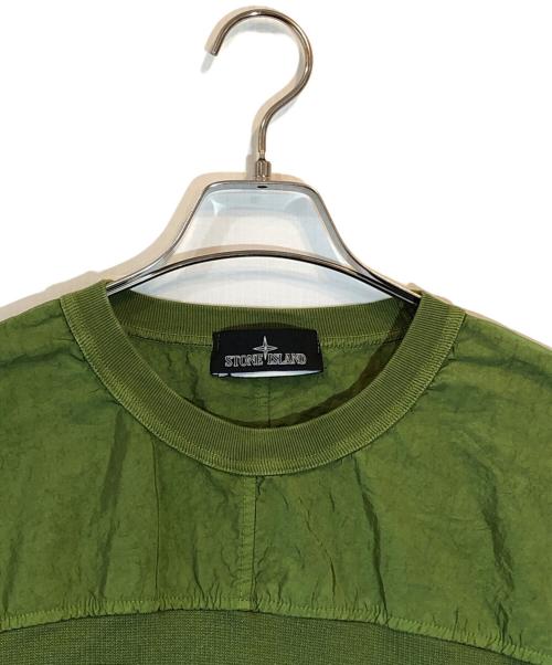 STONE ISLAND（ストーンアイランド）STONE ISLAND (ストーンアイランド) Fleece Crewneck グリーン サイズ:SIZE Lの古着・服飾アイテム