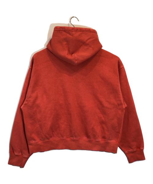 stussy（ステューシー）stussy (ステューシー) NIKE (ナイキ) Full-Zip Pigment Dyed Fleece Hoodie レッド サイズ:SIZE Lの古着・服飾アイテム