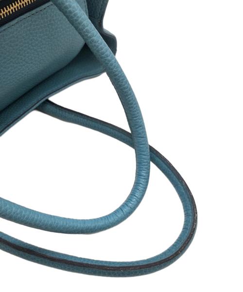 A.D.M.J.（エーディーエムジェイ）A.D.M.J. (エーディーエムジェイ) ビジューハンドバッグ ブルーの古着・服飾アイテム