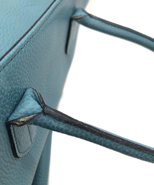 A.D.M.J.（エーディーエムジェイ）A.D.M.J. (エーディーエムジェイ) ビジューハンドバッグ ブルーの古着・服飾アイテム