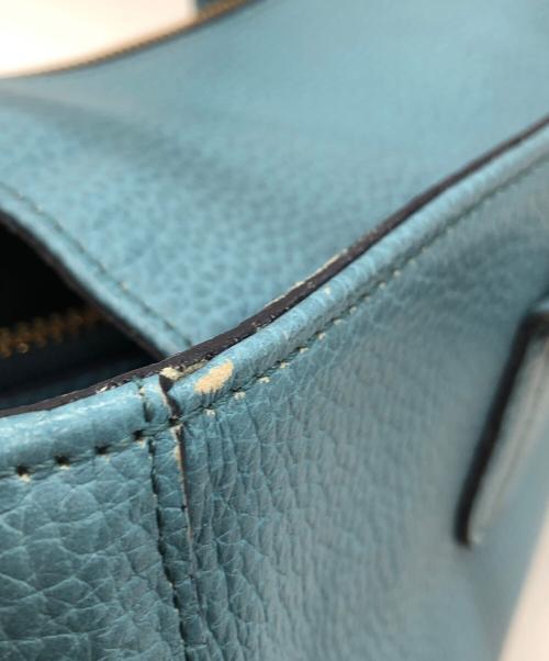 A.D.M.J.（エーディーエムジェイ）A.D.M.J. (エーディーエムジェイ) ビジューハンドバッグ ブルーの古着・服飾アイテム