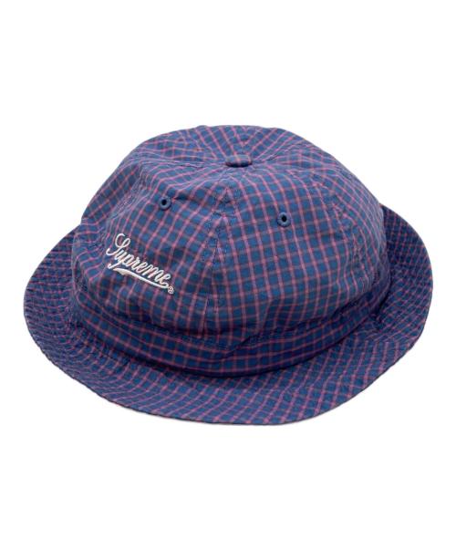 SUPREME（シュプリーム）Supreme (シュプリーム) CORDURA PLAID BELL HAT ネイビーの古着・服飾アイテム