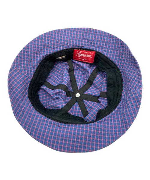 SUPREME（シュプリーム）Supreme (シュプリーム) CORDURA PLAID BELL HAT ネイビーの古着・服飾アイテム