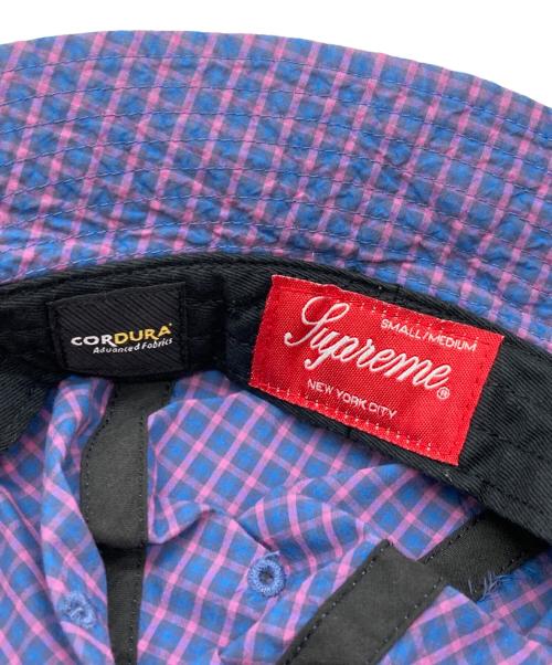 SUPREME（シュプリーム）Supreme (シュプリーム) CORDURA PLAID BELL HAT ネイビーの古着・服飾アイテム