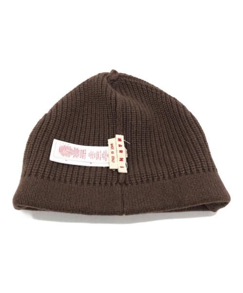 MARNI（マルニ）MARNI (マルニ) ニットキャップ ブラウンの古着・服飾アイテム