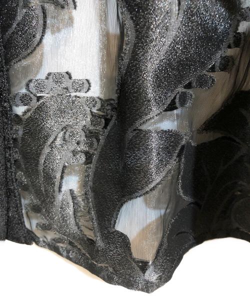 Ameri（アメリ）Ameri (アメリ) UND SHEER JACQUARD TUCK DRESS ブラック サイズ:Sの古着・服飾アイテム