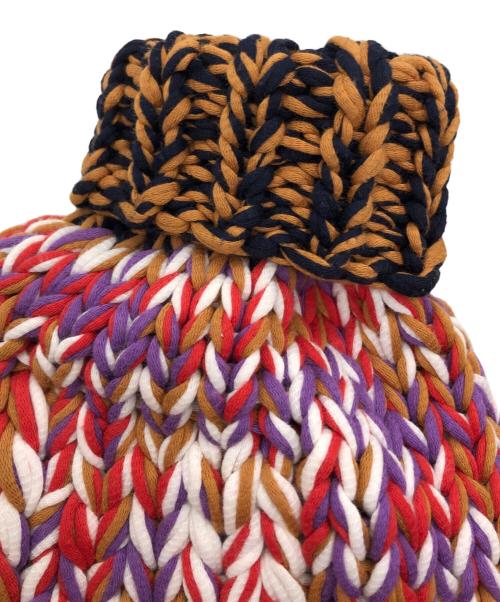 MACPHEE（マカフィー）MACPHEE (マカフィー) ムリネハンドニット ボリュームカーディガン パープル サイズ:Sの古着・服飾アイテム