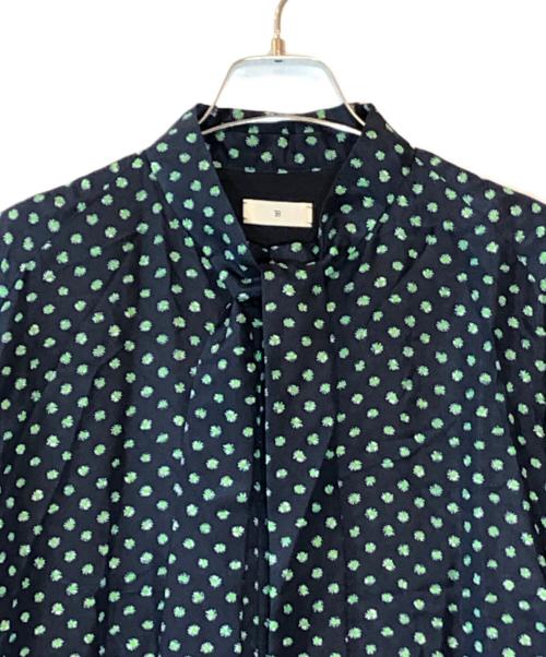 TOMORROWLAND .B（トゥモローランド ビー）TOMORROWLAND .B (トゥモローランド ビー) シルクプリント ボータイワンピース ネイビー サイズ:36の古着・服飾アイテム