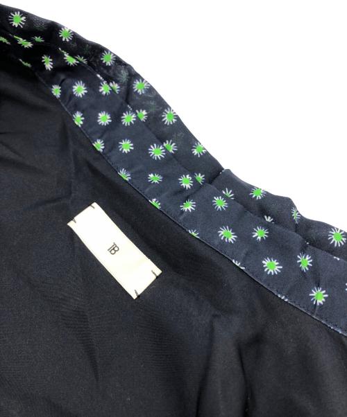 TOMORROWLAND .B（トゥモローランド ビー）TOMORROWLAND .B (トゥモローランド ビー) シルクプリント ボータイワンピース ネイビー サイズ:36の古着・服飾アイテム