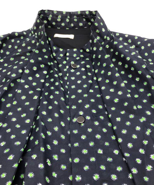 TOMORROWLAND .B（トゥモローランド ビー）TOMORROWLAND .B (トゥモローランド ビー) シルクプリント ボータイワンピース ネイビー サイズ:36の古着・服飾アイテム