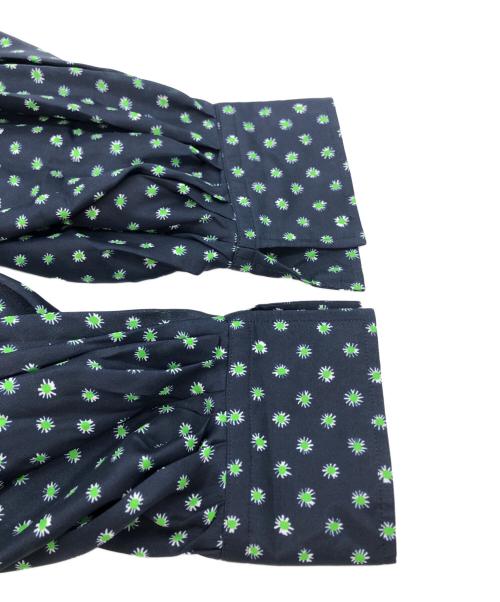 TOMORROWLAND .B（トゥモローランド ビー）TOMORROWLAND .B (トゥモローランド ビー) シルクプリント ボータイワンピース ネイビー サイズ:36の古着・服飾アイテム