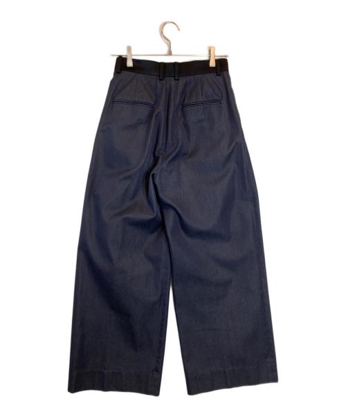 TOMORROWLAND .B（トゥモローランド ビー）TOMORROWLAND .B (トゥモローランド ビー) タックワイドパンツ ネイビー サイズ:34の古着・服飾アイテム