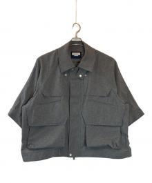 MAISON SPECIAL（メゾンスペシャル）の古着「Prime-Over Many Pocket Sports Short Sleeve Shirt Blouson」｜グレー
