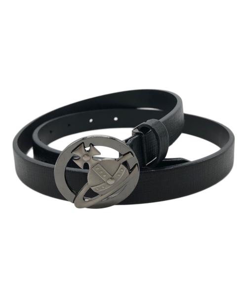 Vivienne Westwood（ヴィヴィアンウエストウッド）Vivienne Westwood (ヴィヴィアンウエストウッド) ロゴバックルベルト ブラックの古着・服飾アイテム