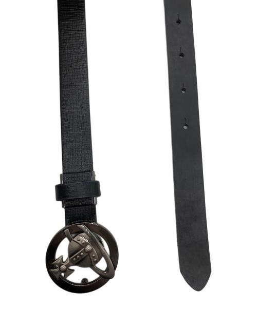 Vivienne Westwood（ヴィヴィアンウエストウッド）Vivienne Westwood (ヴィヴィアンウエストウッド) ロゴバックルベルト ブラックの古着・服飾アイテム