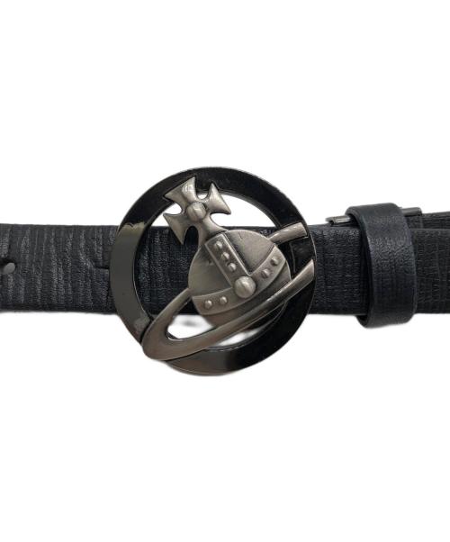 Vivienne Westwood（ヴィヴィアンウエストウッド）Vivienne Westwood (ヴィヴィアンウエストウッド) ロゴバックルベルト ブラックの古着・服飾アイテム