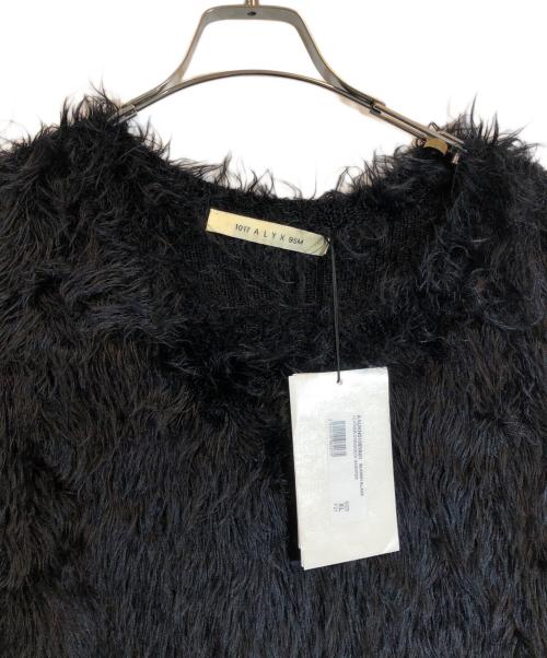 1017 ALYX 9SM（テンセブンティーン アリクス ナインエスエム）1017 ALYX 9SM (アリクス) FEATHER CREWNECK SWEATER ブラック サイズ:XLの古着・服飾アイテム