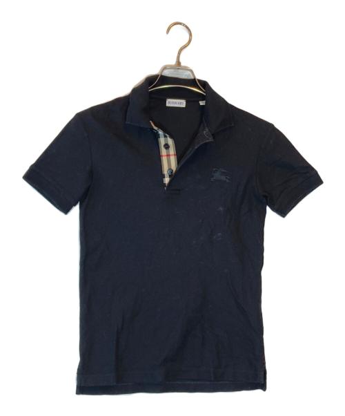 BURBERRY（バーバリー）BURBERRY (バーバリー) ワンポイントロゴポロシャツ ブラック サイズ:SIZE XXSの古着・服飾アイテム