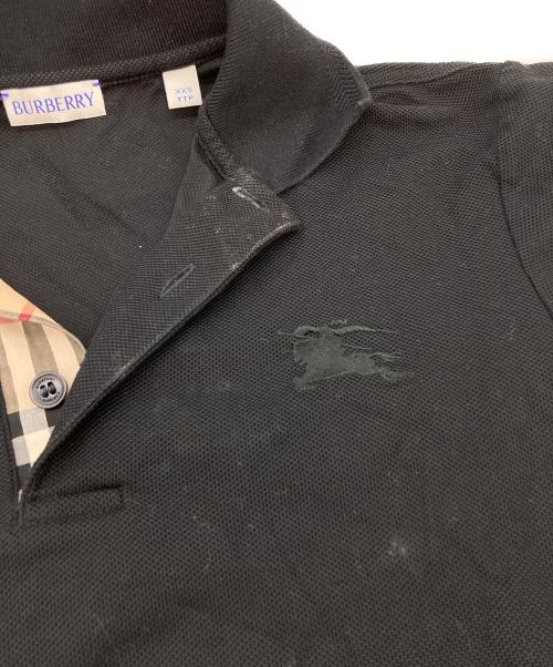 BURBERRY（バーバリー）BURBERRY (バーバリー) ワンポイントロゴポロシャツ ブラック サイズ:SIZE XXSの古着・服飾アイテム